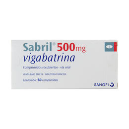 Sabril Vigabatrina 500mg 60 Comprimidos Recubiertos