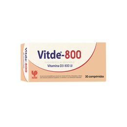 Complemento Alimentario Vitamina D 800 30 Comprimidos - Vitde