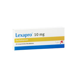 Product image of Lexapro (R) Escitalopram 10mg 28 Comprimidos Recubiertos