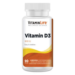 Product image of VitaminLife Vitamina D3 800UI 90 Softgels