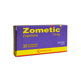 Product image of Zometic (B) Zopiclona 7.5mg 30 Comprimidos Recubiertos