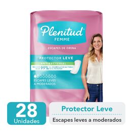 Product image of Plenitud Femme Protector Leve Antibacterial 28 Unidades