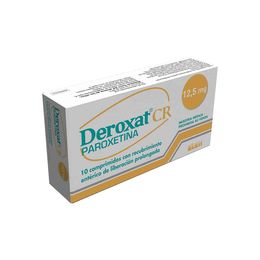 Deroxat CR Paroxetina 12.5mg 30 Comprimidos