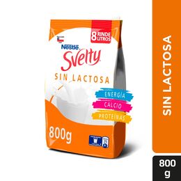 Leche en Polvo Svelty Sin Lactosa Descremada 800g