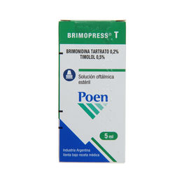 Product image of Brimopress T Brimonidina / Timolol Solución Oftálmica 5ml