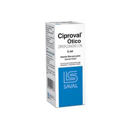 Ciproval í“tico Ciprofloxacino 0.3% Solución í“tica 5ml