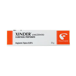 Product image of Xinder Clobetasol 0.05% Ungüento Tópico 25g