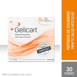 Colágeno Hidrolizado Fortigel Péptidos Bioactivos 30 Sobres - Gelicart