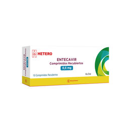 Entecavir (B) 0.5mg 10 Comprimidos Recubiertos