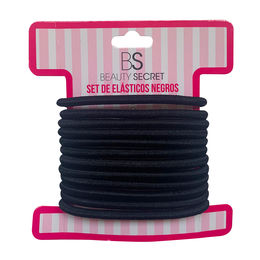 Product image of Beauty Secret Elásticos Colets Negros 12 unidades