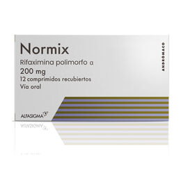 Product image of Normix Rifaximina 200mg 12 Comprimidos Recubiertos