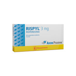 Product image of Rispyl (B) Risperidona 3mg 20 Comprimidos Recubiertos