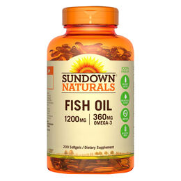 Sundown Fish Oil 1200mg 200 Cápsulas