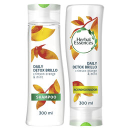 Product image of Shampoo 300 ml + Acondicionador 300ml Herbal Essences Daily Detox Brillo