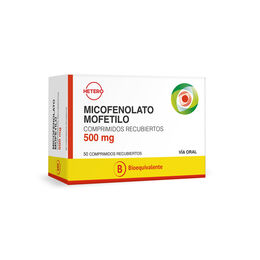 Micofenolato Mofetilo (B) 500mg 50 Comprimidos Recubiertos