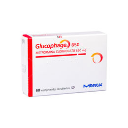 Glucophage Forte (R) Metformina 850mg 60 Comprimidos Recubiertos