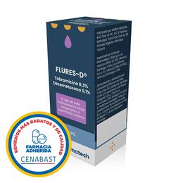 Product image of Flures-D Dexametasona / Tobramicina Solución Oftálmica 5ml - Cenabast