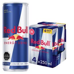 Product image of Red Bull Bebida Energética 250ml (4 Latas)