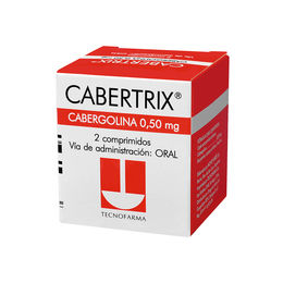 Cabertrix Cabergolina 0.5mg 2 Comprimidos