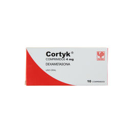 Cortyk Dexametasona 4mg 10 Comprimidos