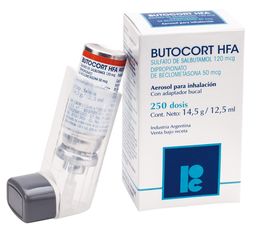 Butocort Salbutamol / Beclometasona Inhalación 250 Dosis - Butocort hfa