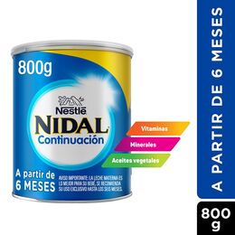 Fórmula Láctea Nidal Continuación 800g