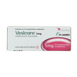 Product image of Vesicare Solifenacina Succinato 5mg 10 Comprimidos Recubiertos