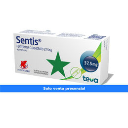 Sentis (B) Fentermina 37.5mg 30 Cápsulas