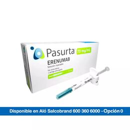 Pasurta Erenumab 70mg/ml Inyectable 1 Jeringa Prellenada