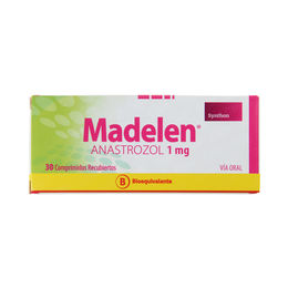 Madelen (B) Anastrozol 1mg 30 Comprimidos Recubiertos