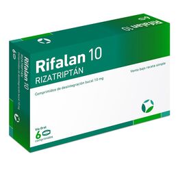 Rifalan 10 (B) Rizatriptán 10mg 6 Comprimidos