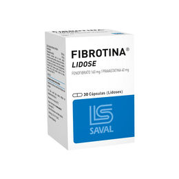 Fibrotina Lidose Fenofibrato 160mg / Pravastatina 40mg 30 Cápsulas