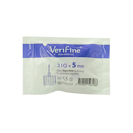 Aguja VER.INS. 31g 5mm x5 - Verifine