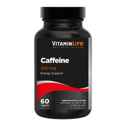 Product image of VitaminLife Cafeína 200mg 60 Tabletas