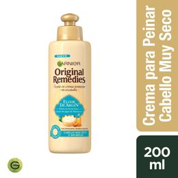 Crema Para Peinar Original Remedies Elixir Argan 200ml - Garnier