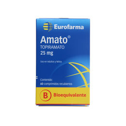 Product image of Amato (B) Topiramato 25mg 60 Comprimidos Recubiertos