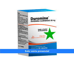 Duromine Fentermina 30mg 30 Cápsulas Prolongadas