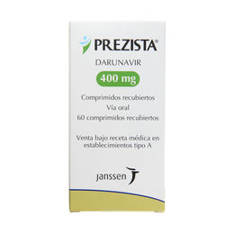 Prezista Darunavir 400mg 60 Comprimidos Recubiertos