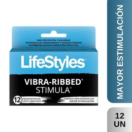 Preservativos Vibra Ribbed Stimula - Lifestyles