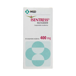 Isentress Raltegravir 400mg 60 Comprimidos Recubiertos