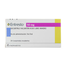 Entresto 50mg Sacubitrilo / Valsartan 28 Comprimidos Recubiertos