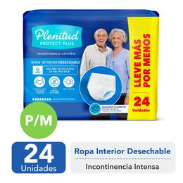 Ropa Interior Adulto Mayor Plenitud Protect Plus P/M 24 Unidades