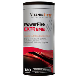 VitaminLife Powerfire Extreme para más Energía 120 Cápsulas