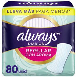 Diarios Always Regular Con Aroma 80 Unidades