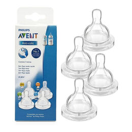 Set Avent de 4 Tetinas Anti-Colic 4 Etapas