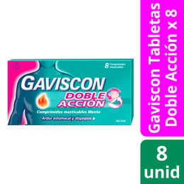 Gaviscon Doble Acción 8 Comprimidos Masticables