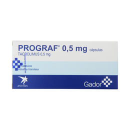 Prograf (R) Tacrolimus 0.5mg 50 Cápsulas