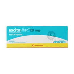 Product image of Escitavitae (B) Escitalopram 20mg 28 Comprimidos Recubiertos