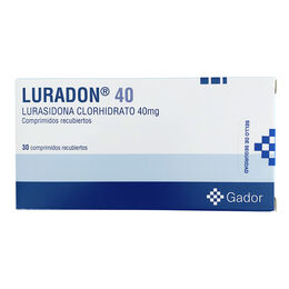 Luradon Lurasidona 40mg 30 Comprimidos Recubiertos