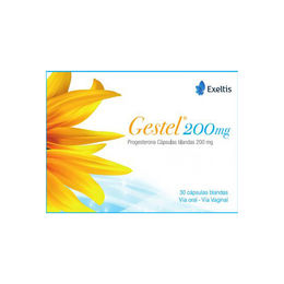 Product image of Gestel Progesterona 200mg 30 Cápsulas Blandas